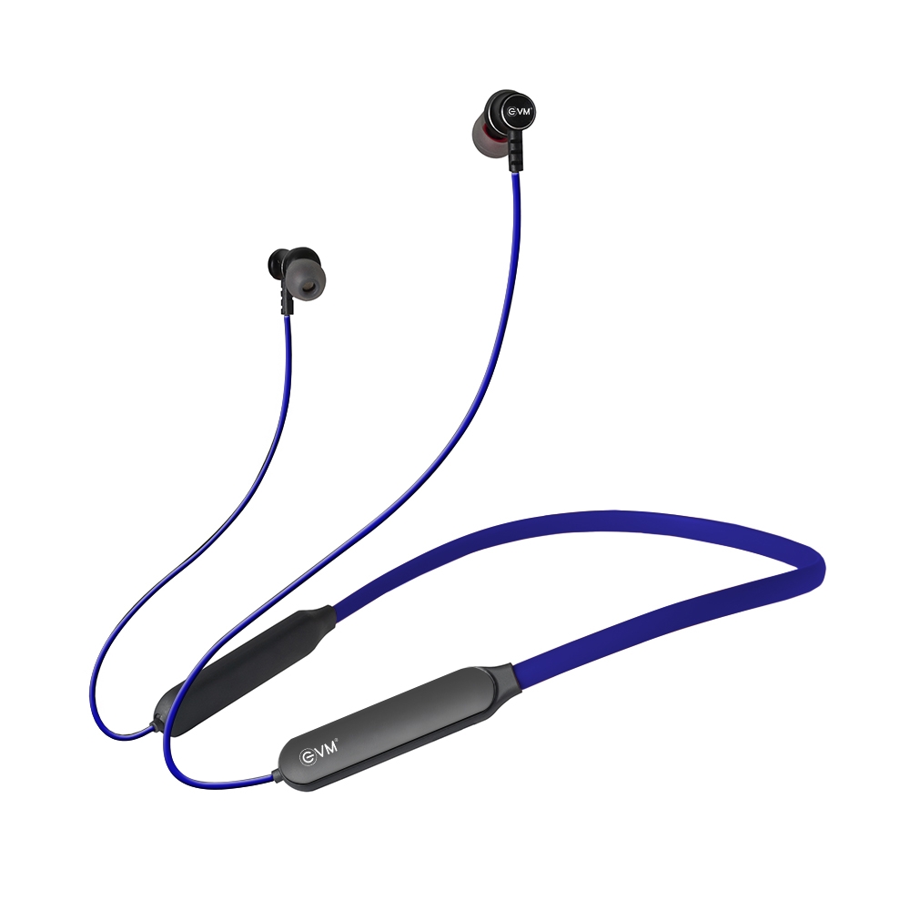 EVM Bluetooth Neckband Earphone Ensport (NB-027) Blue view 2
